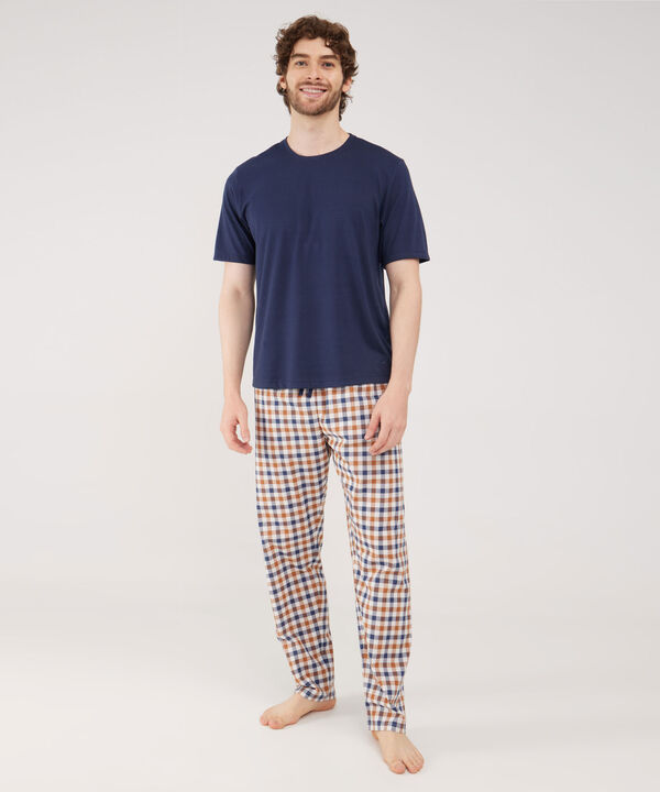 Pijama Camiseta Unicolor Con Pantalon Preteñido - Regalables Padre 2024