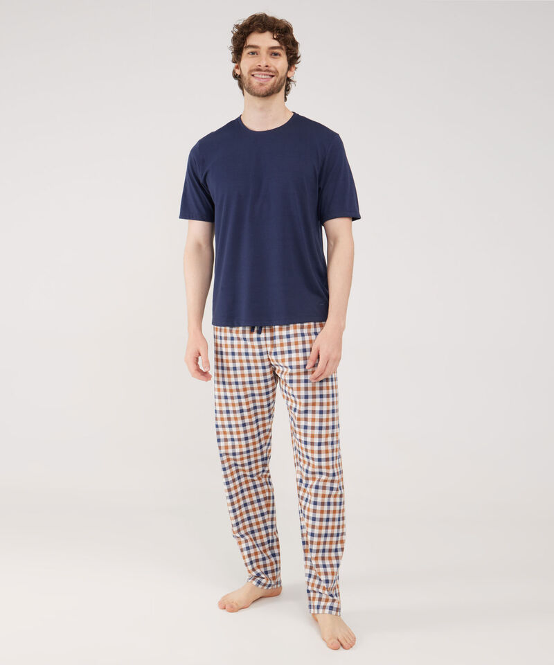 Pijama Camiseta Unicolor Con Pantalon Preteñido - Regalables Padre 2024