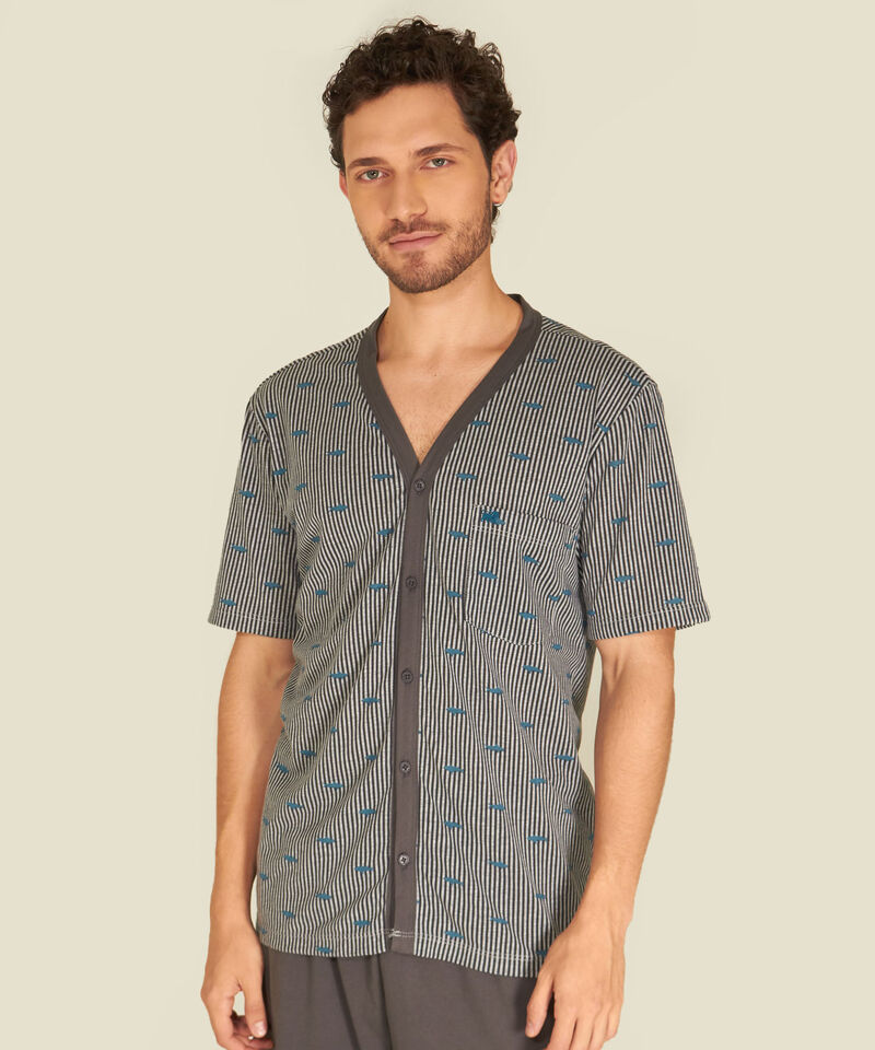 Pijama Abierta Estampada