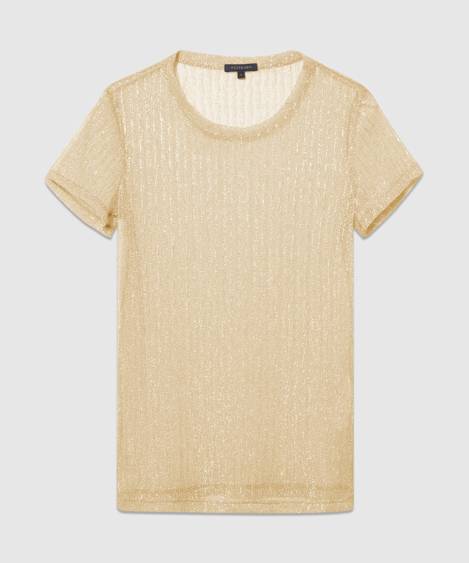 Camiseta Cuello Redondo Manga Corta Con Top Interno