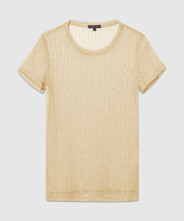 Camiseta Cuello Redondo Manga Corta Con Top Interno