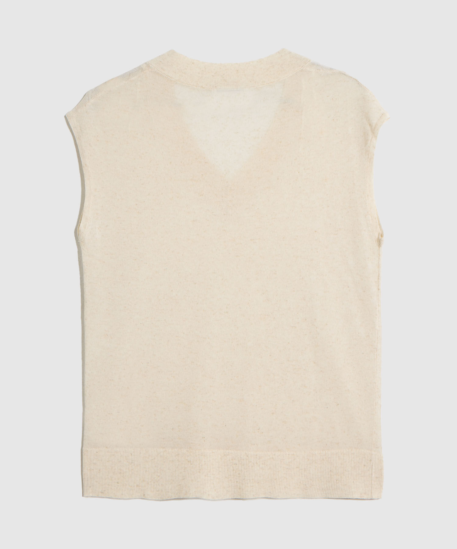 Chaleco Tejido Escote en V para Mujer