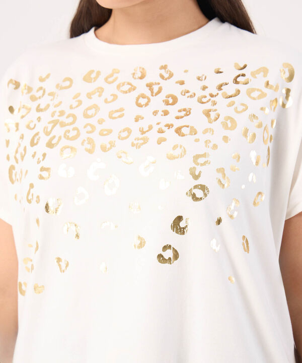 Camiseta Estampada Con Detalle image number null