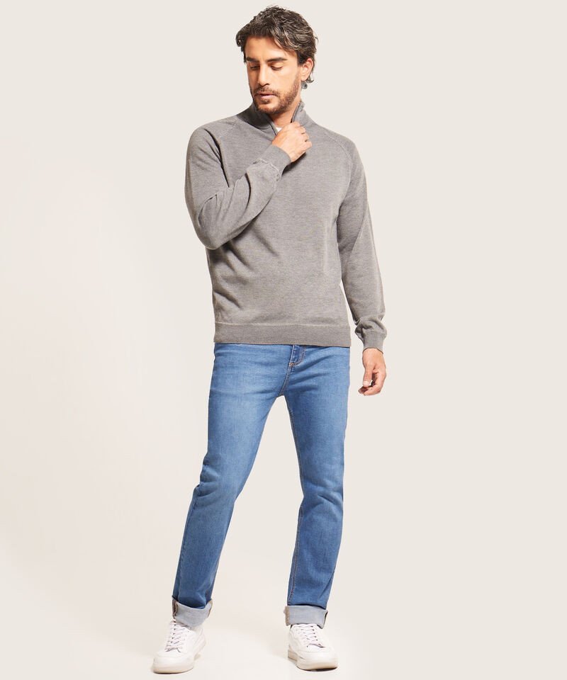 Saco Cuello Alto Con Cremallera