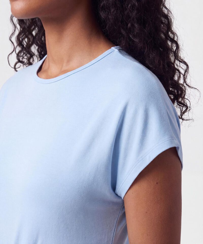 Camiseta Con Pliegues Frontales Mujer