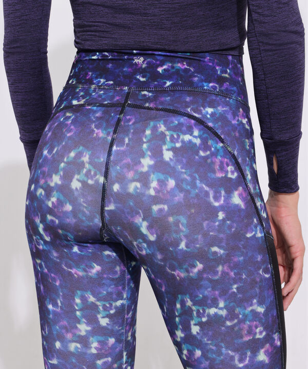 Leggings Estampado, Medio Con Tiro Alto Y Cortes Laterales