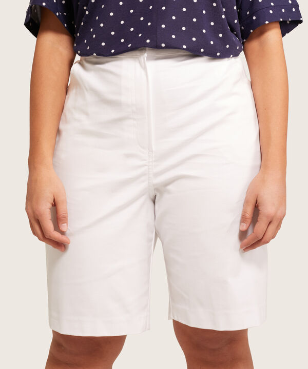 Bermuda Unicolor De Tiro Alto Mujer Curvy