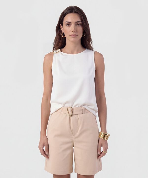 Blusa Sisa Con Detalle Met&aacute;lico Para Mujer image number null