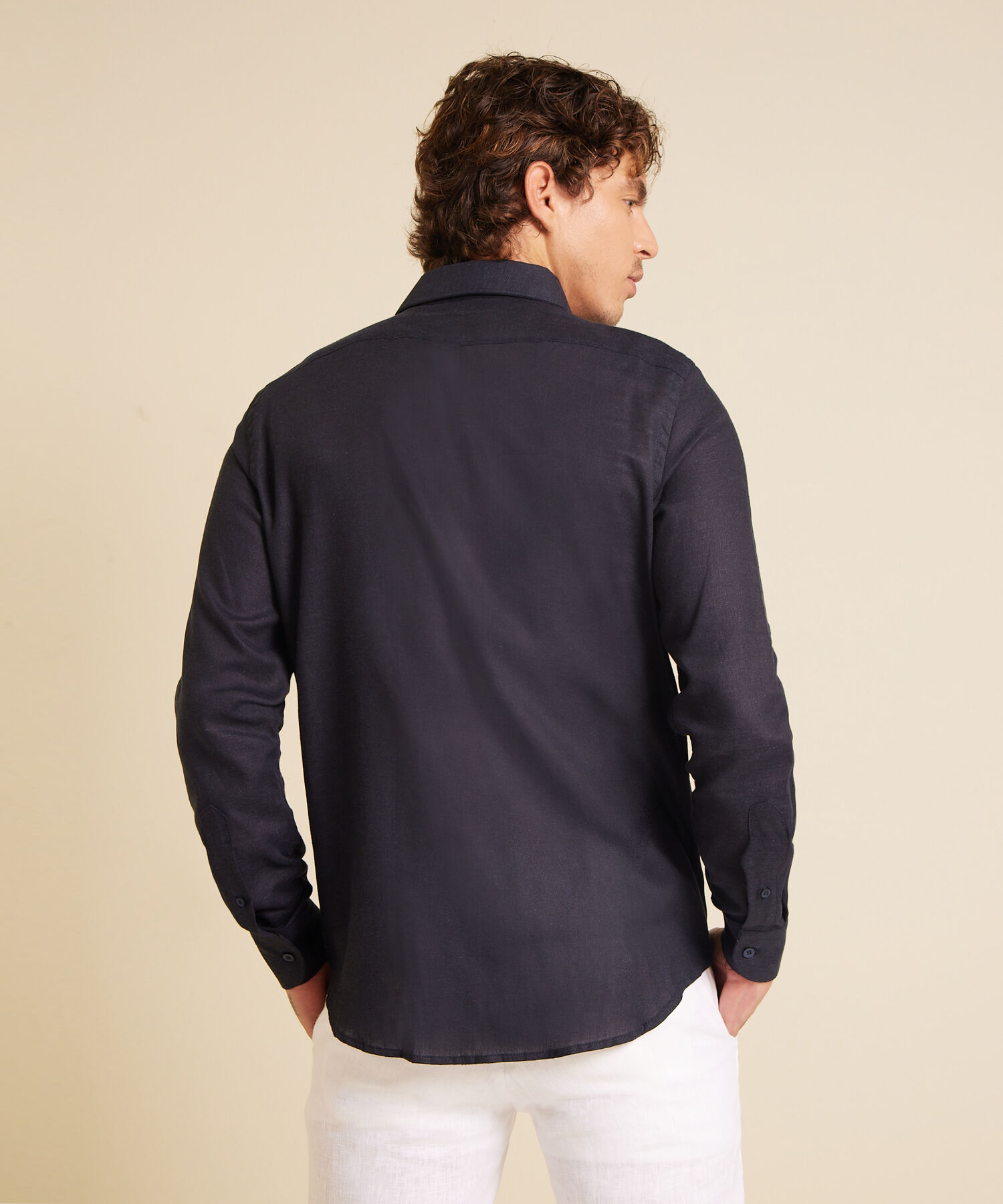 Camisa Unicolor Manga Larga