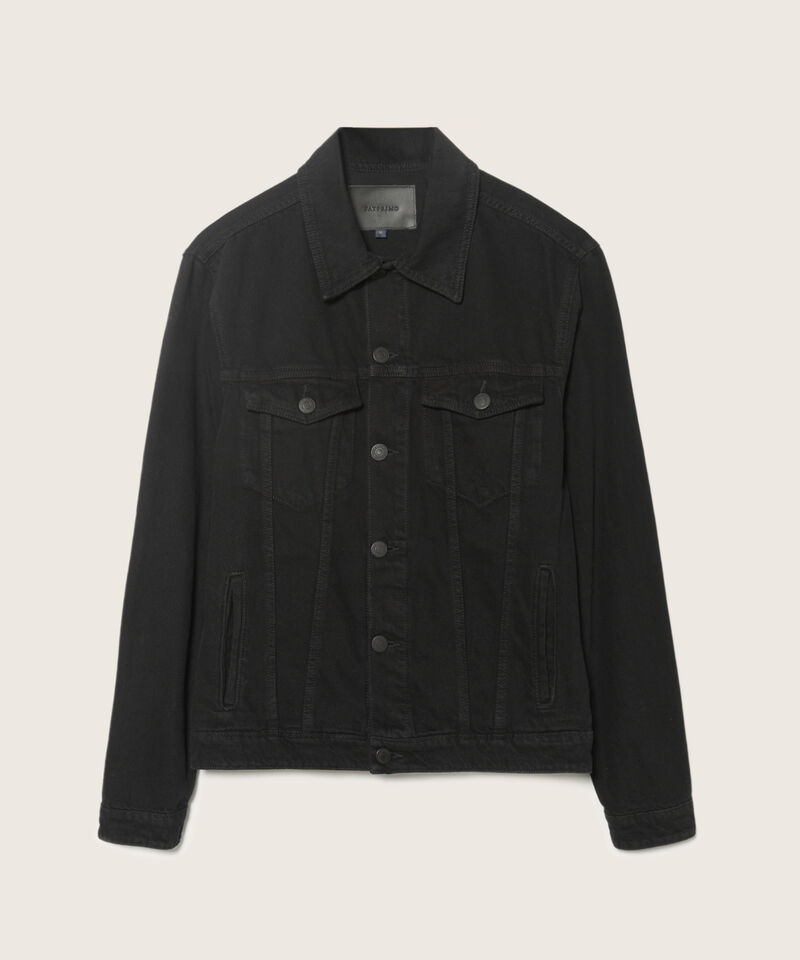 Chaqueta Trucker Tono Negro