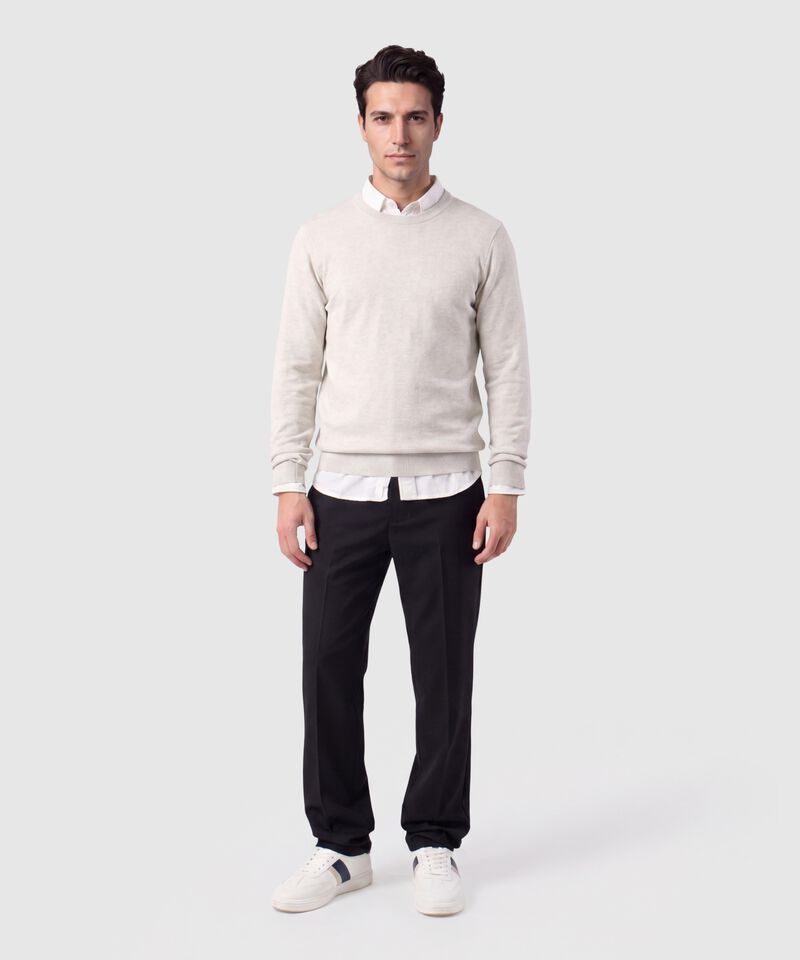 Saco Tejido De Cuello Redondo Para Hombre