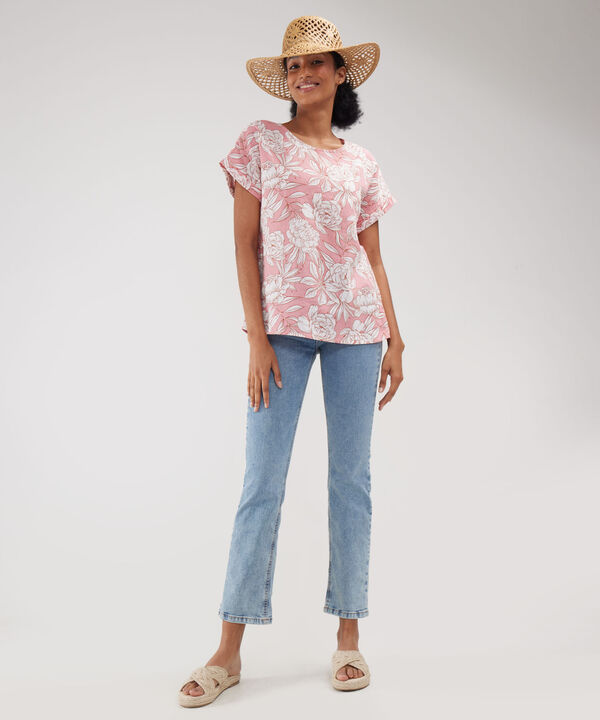 Blusa Manga Corta Estampada image number null