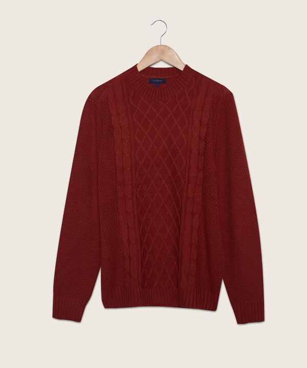 Saco Unicolor Tejido Trenzado