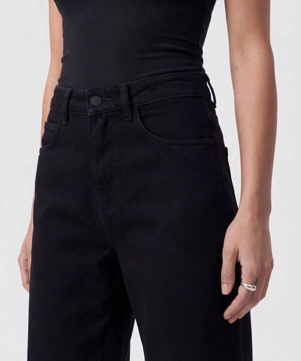 Jeans Wide Leg Tiro Alto Mujer