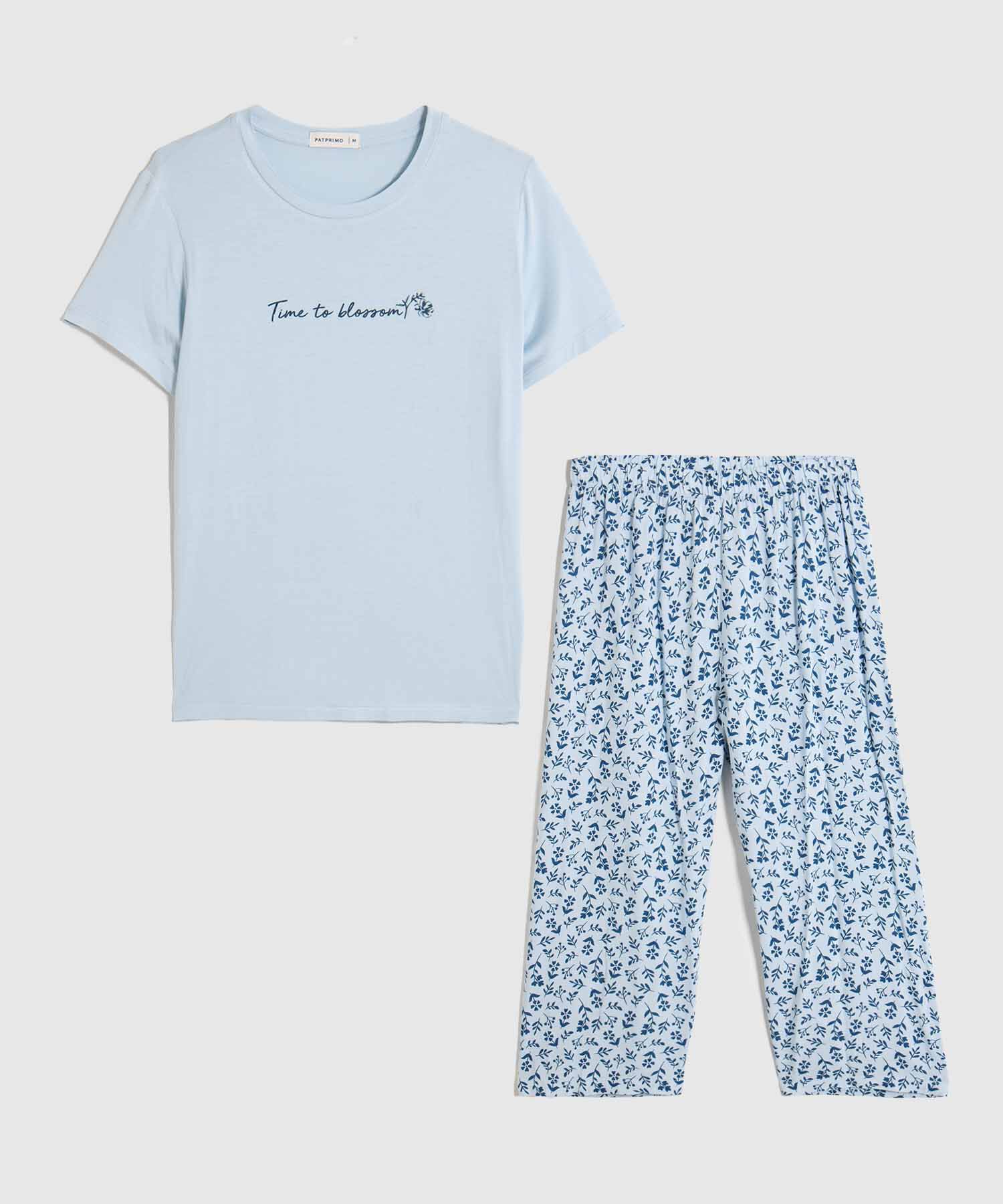 Pijama con Pantal&oacute;n Recto para Mujer