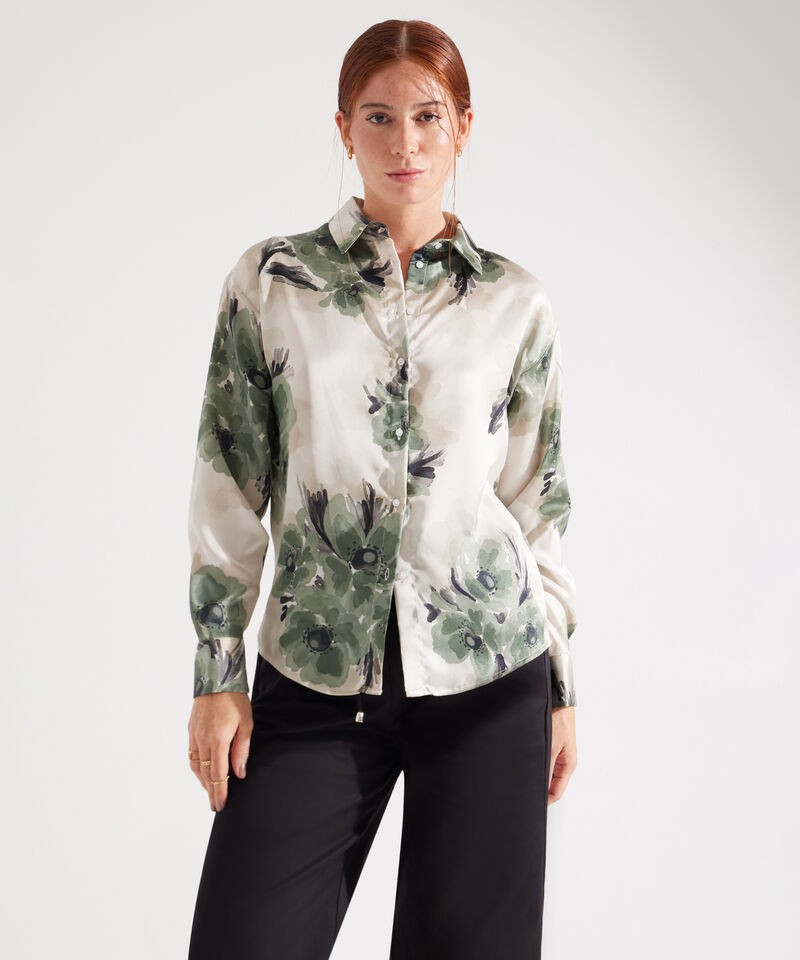 Camisa Estampada  Manga Larga