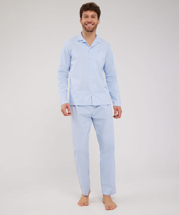 Pijama 2 Piezas, Camisa Resort Manga Larga