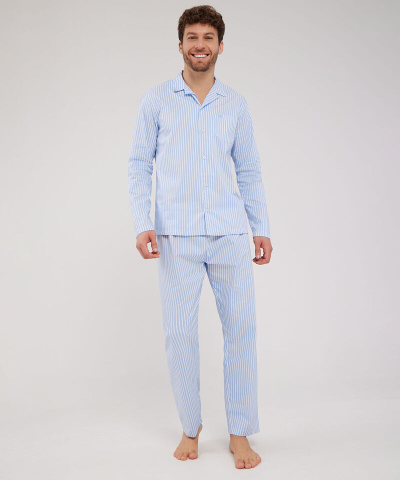 Pijama 2 Piezas, Camisa Resort Manga Larga