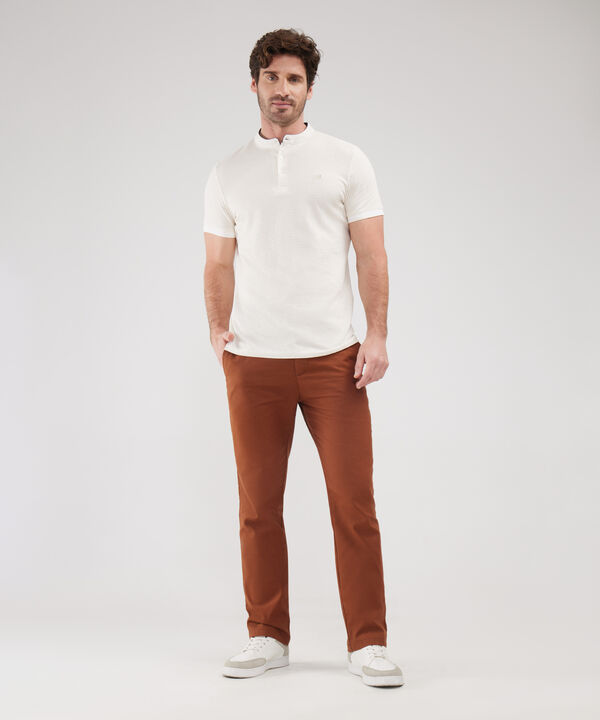Polo Estampada, Cuello Mao image number null