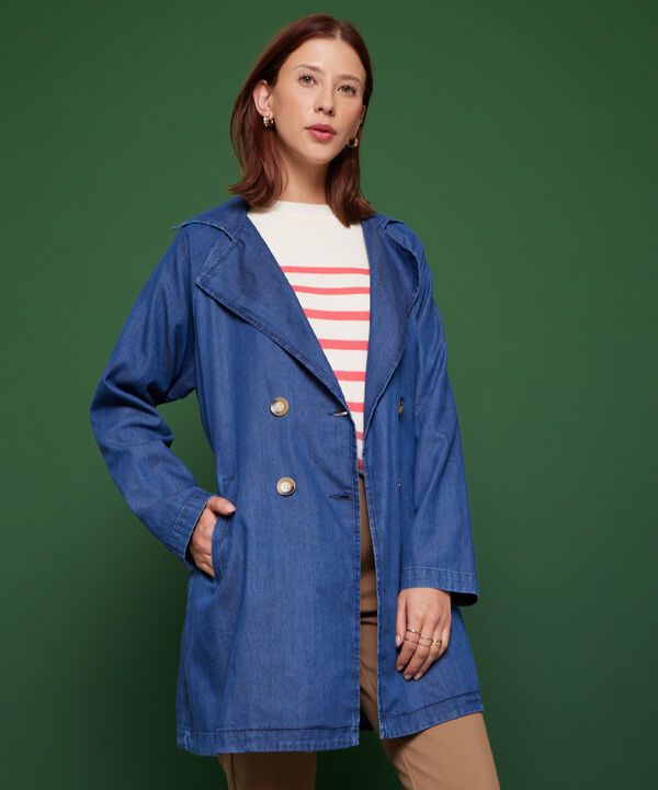 Chaqueta Trench Para Mujer