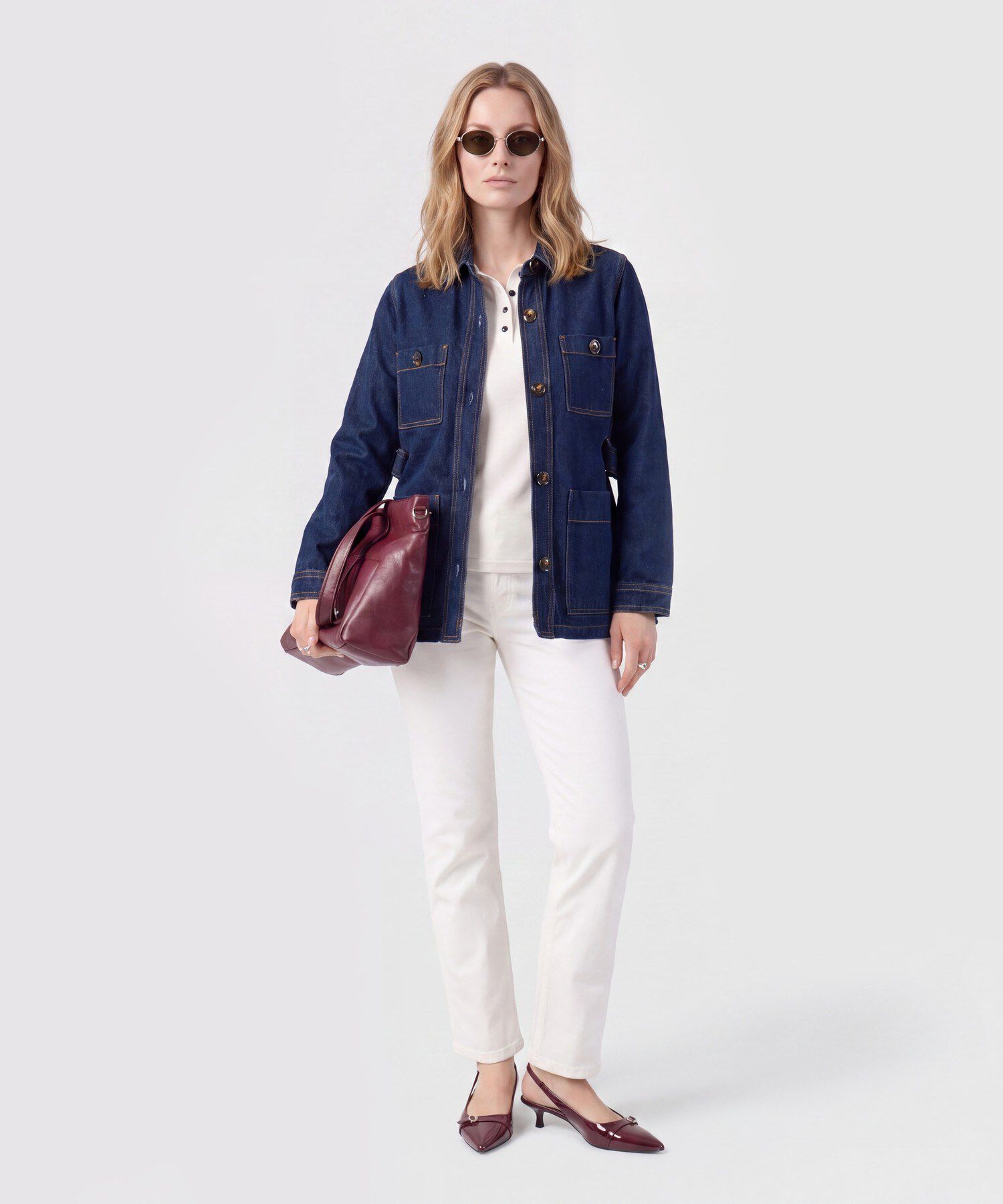 Jean Straight De Tiro Alto Para Mujer