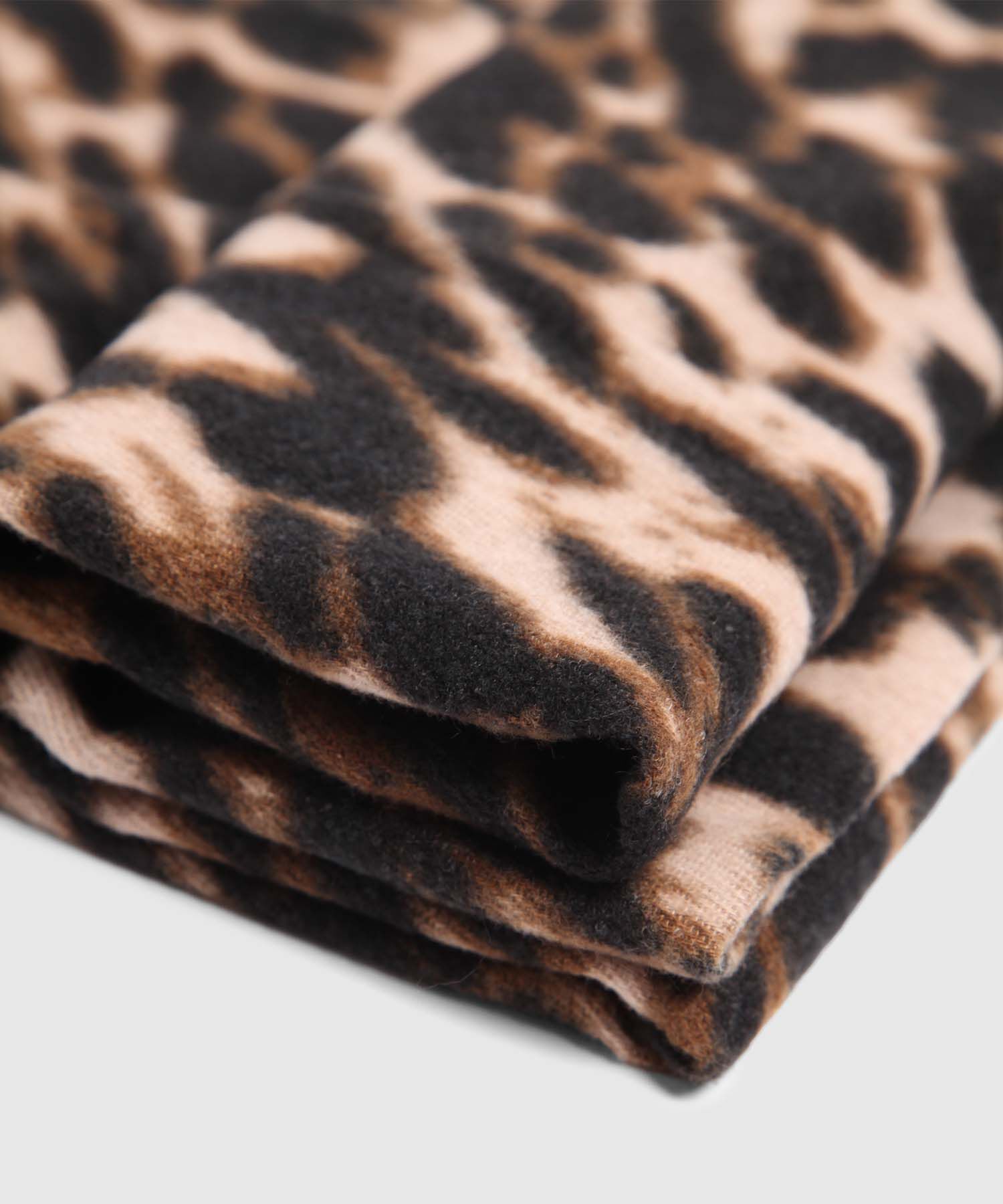 Bufanda Gruesa Animal Print Flecos Para Mujer