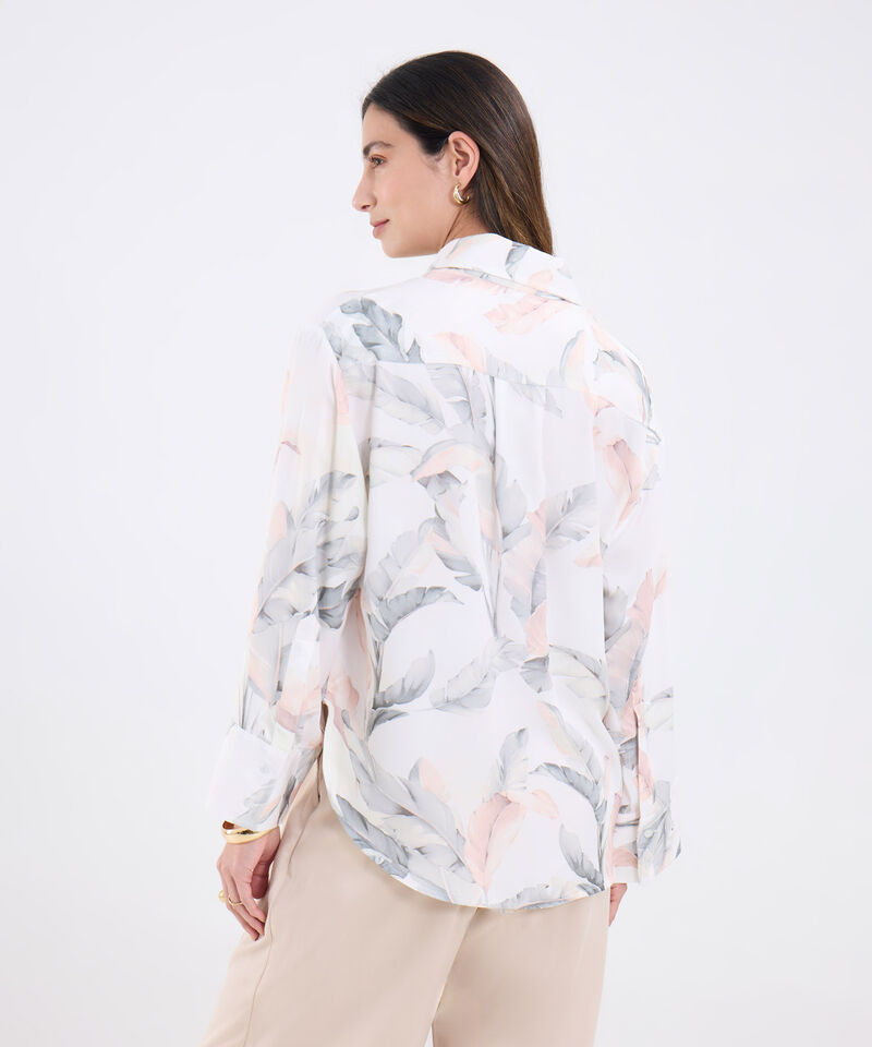 Camisa Estampada Manga Larga
