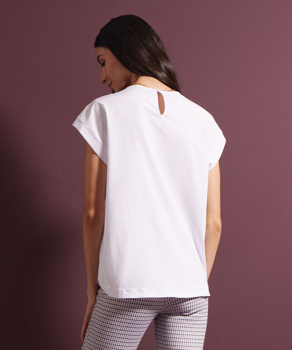 Blusa Manga Corta Con Canesu