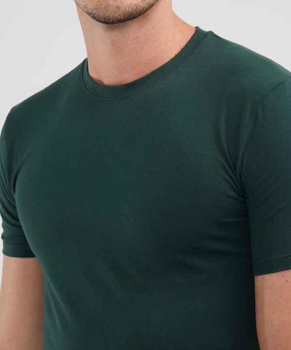 Camiseta Slim Cuello Redodno Manga Corta image number null