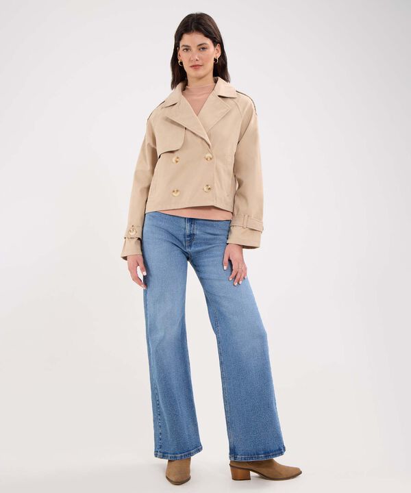 Chaqueta Trench Cruzada image number null