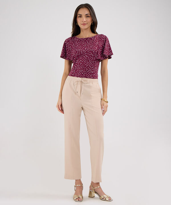 Pantalon Tipo Jogger Unicolor image number null