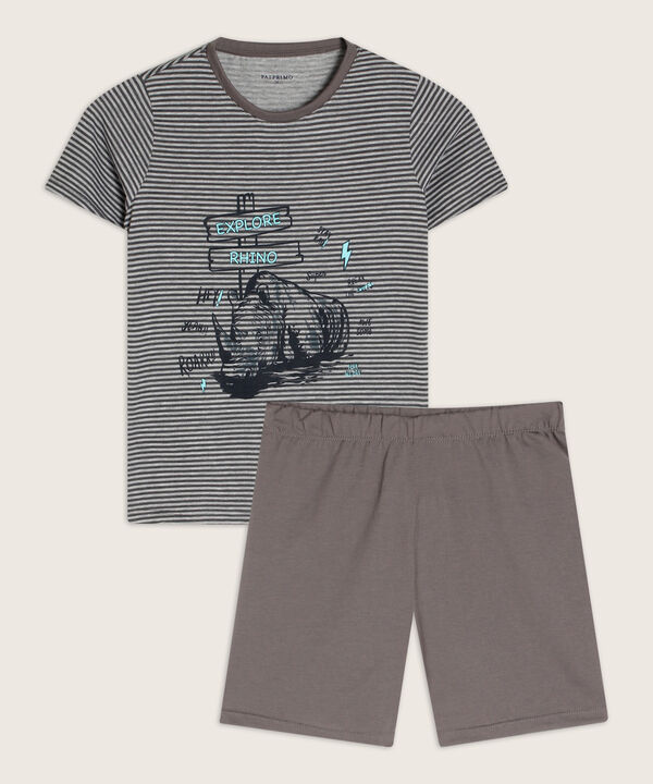 Pijama Camiseta Estampada Y Short