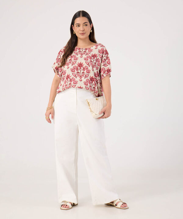 Blusa Manga Corta Para Mujer image number null