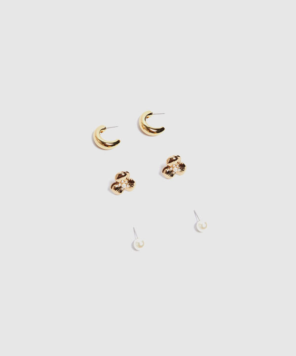 Aretes Set X 3 Para Mujer image number null