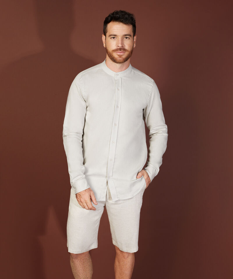 Bermuda Unicolor Lino Esencial