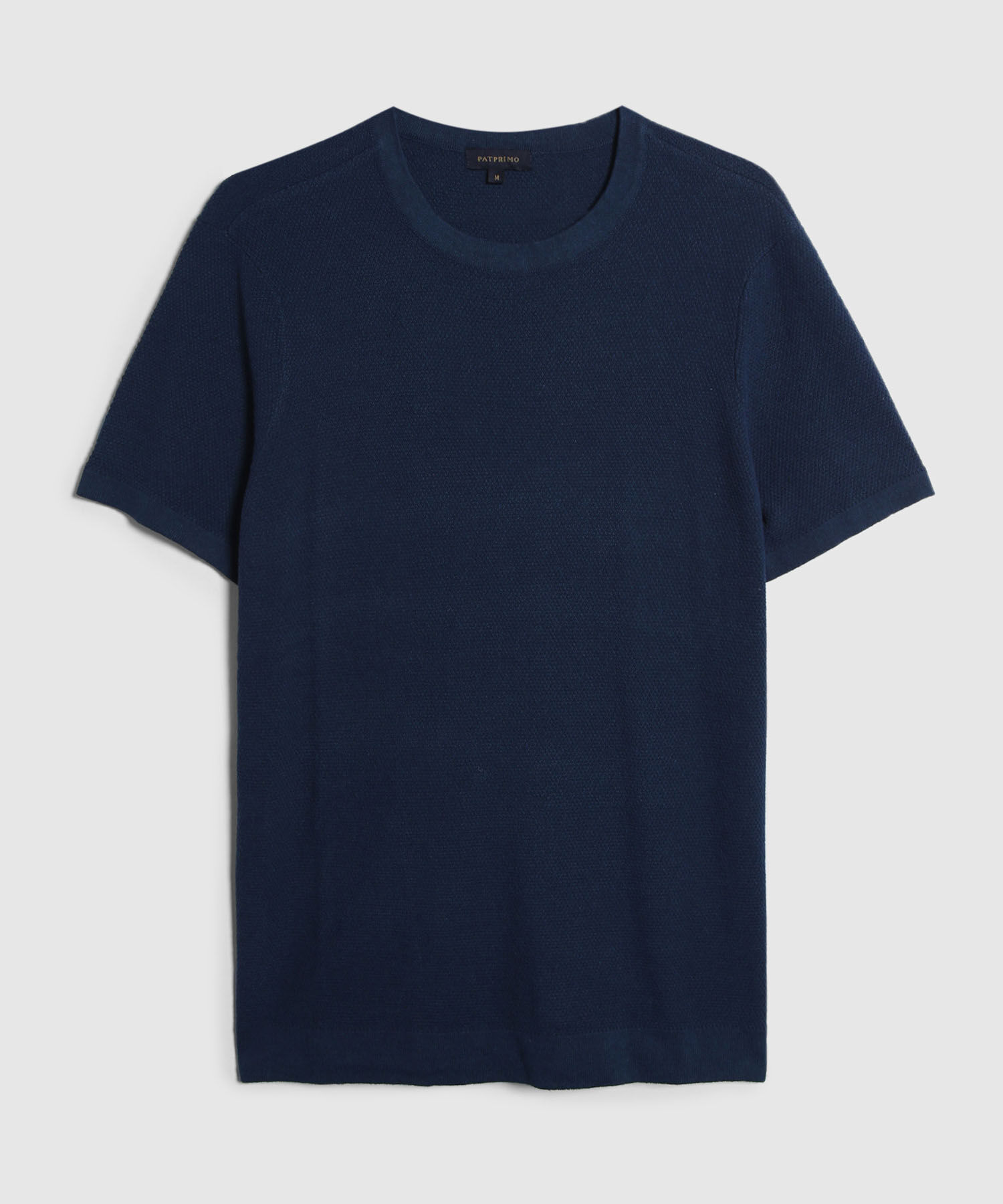 Camiseta Unicolor Cuello Redono