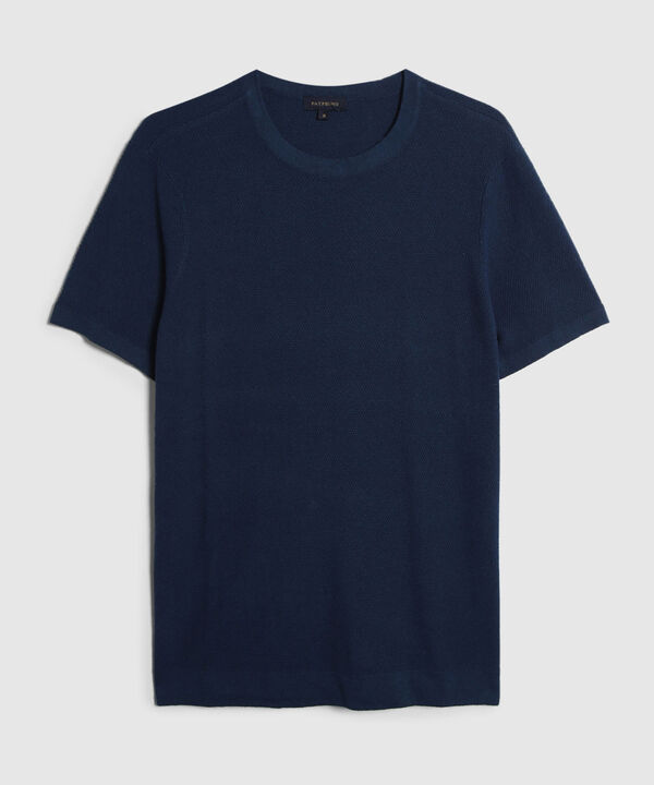 Camiseta Unicolor Cuello Redono