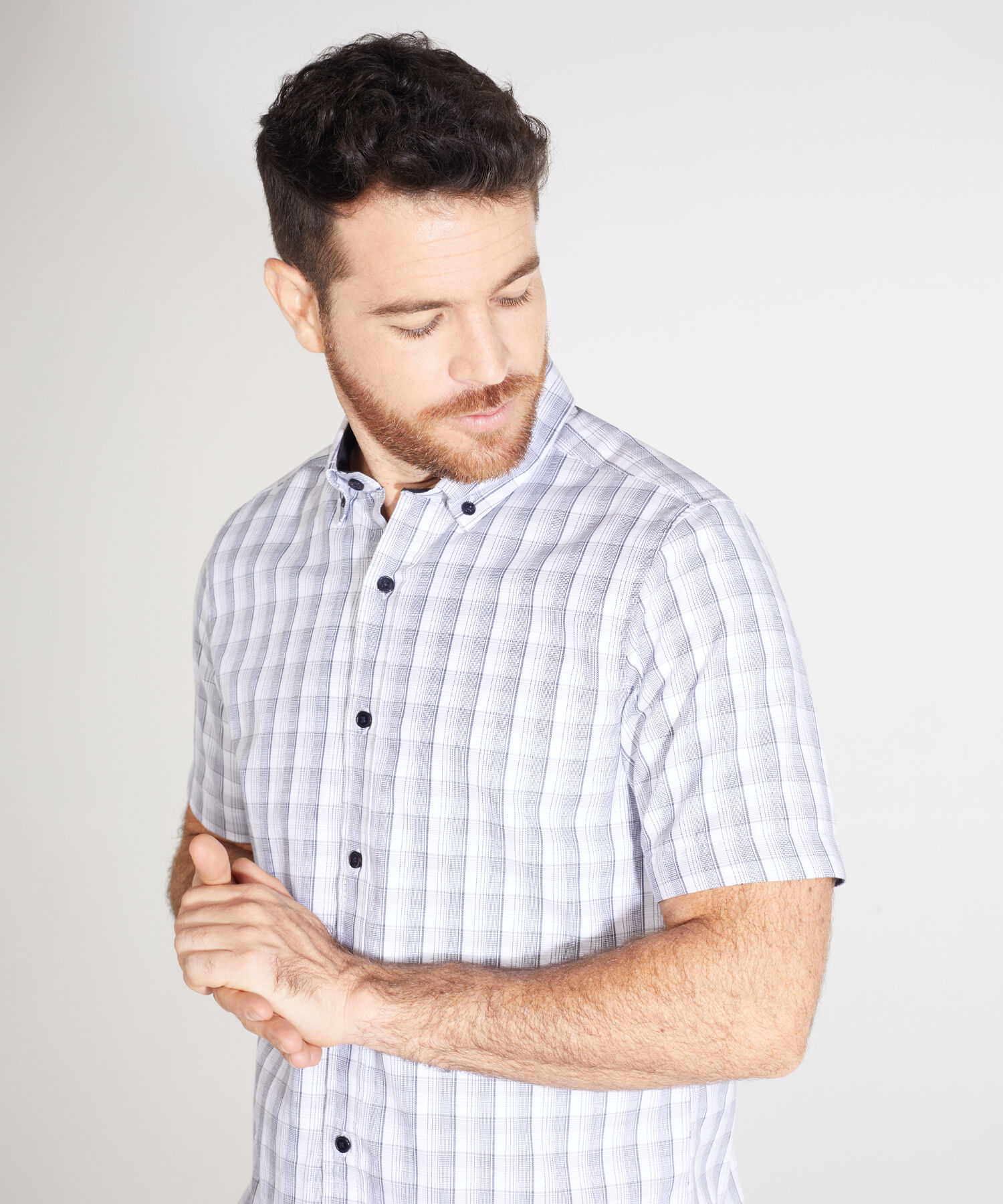 Camisa Manga Corta Prete&ntilde;ida