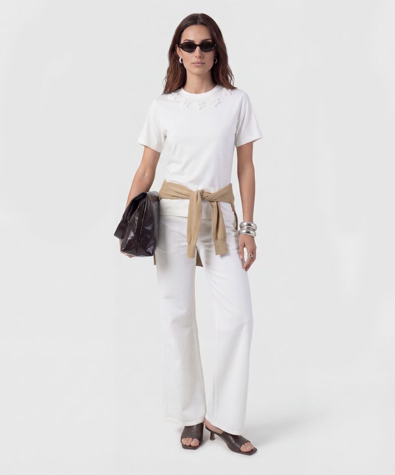 Jeans Wide Leg Tiro Alto Mujer