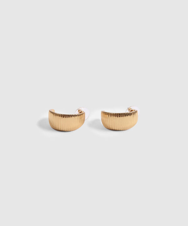 Aretes Dorados Forma de Arco image number null