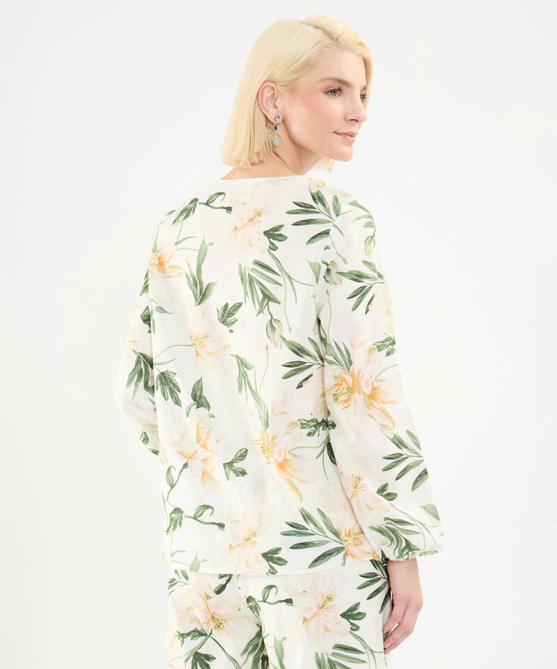 Blusa Manga Larga Estampada