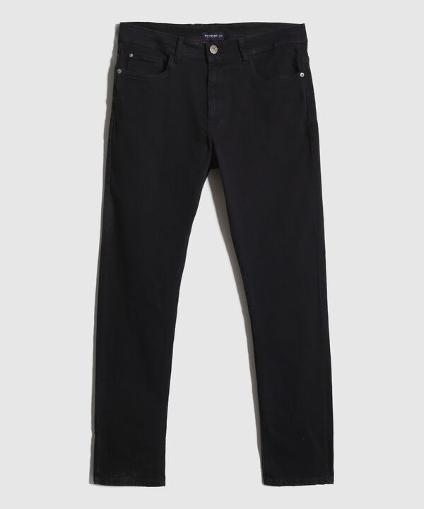 Jeans Slim Tono Azul Oscuro