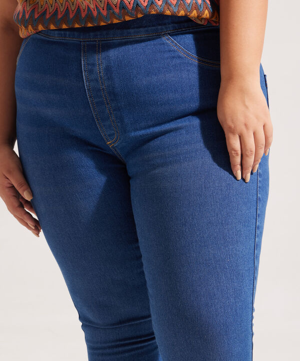Jegging Tiro Alto con Guardapolvos