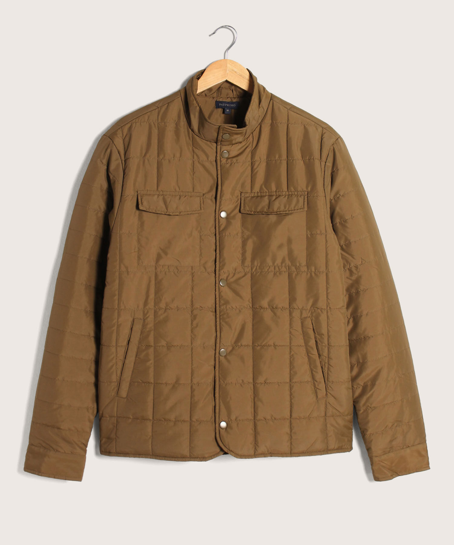 Chaqueta Acolchada Con Bolsillos De Parche