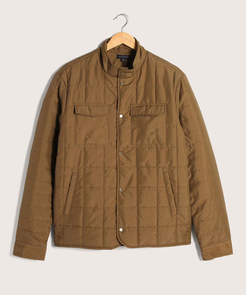 Chaqueta Acolchada Con Bolsillos De Parche