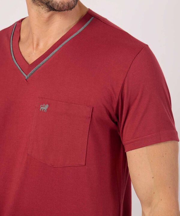 Conjunto De Pijama Unicolor  image number null