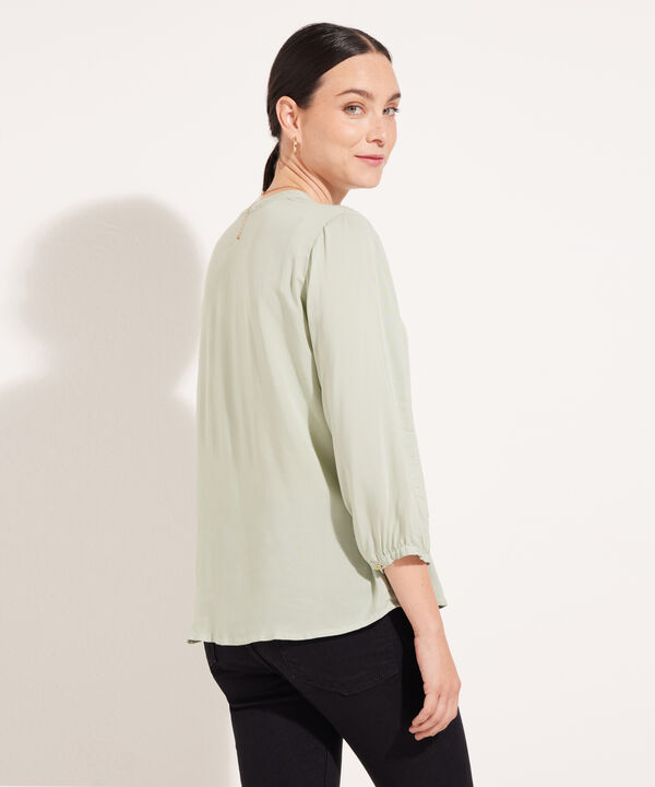 Blusa Manga 3/4 Unicolor