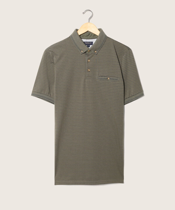 Polo Cuello Tejido Con Pechera Tejida