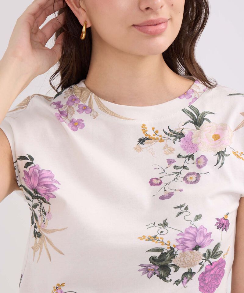 Camiseta Estampada Manga Corrida