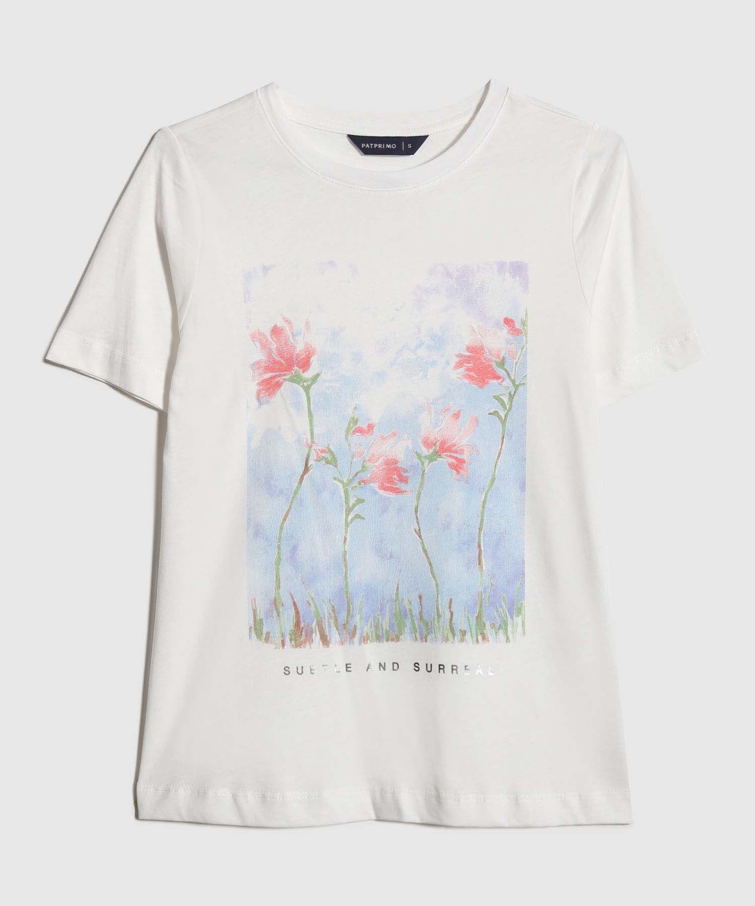 Camiseta Estampado Floral